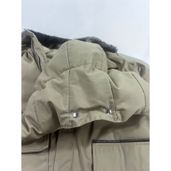 Vintage '80's Men's Browning Goose Down Coat Faux Fur Collar w/Hood Size 40 - Picture 12 of 16
